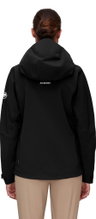Mammut Wanderjacke Alto Guide Hardshell Hooded (atmungsaktiv, wasserdicht, PFC-frei) schwarz Damen