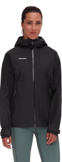 Mammut Wanderjacke Alto Light Hardshell Hooded (leicht, wasserdicht, PFC-frei) schwarz Damen