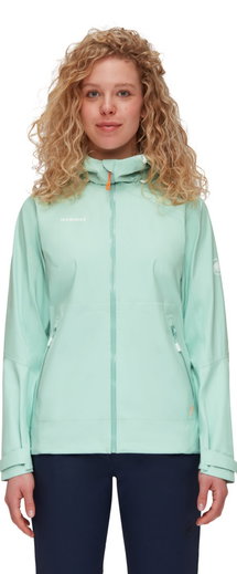 Mammut Regen-/Wanderjacke Convey Tour Hardshell (Gore-Tex 2.5‑Lagen, wasserdicht) mintgrün Damen