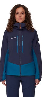 Mammut Hiking Jacket Taiss Pro Hooded (Hardshell Jacket) Deep Blue/Navy Blue Ladies