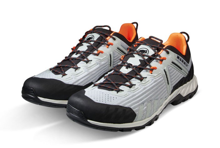 Mammut Wanderschuhe Alnasca Knit III Low (Zustieg, atmungsaktiv) hellgrau/schwarz Herren