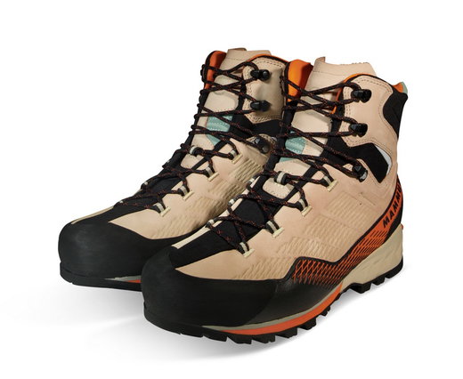 Mammut Hiking Shoes Kento Advanced High GTX (Mountain Boots with limited crampon compatibility, waterproof) beige/black Men