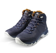 Mammut Wanderschuhe Nova Mid IV GTX (All-Terrain, Nubukleder, wasserdicht) marineblau/braun Damen