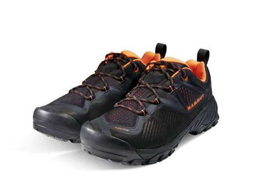 Mammut Wanderschuhe Sapuen Low GTX (Veloursleder, wasserdicht) schwarz/stahlgrau Herren