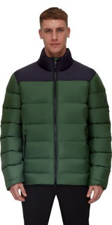 Mammut Winter-Daunenjacke Whitehorn Insulated (wind- und wasserabweisend) dunkelgrün/schwarz Herren
