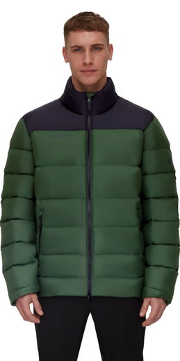 Mammut Winter-Daunenjacke Whitehorn Insulated (wind- und wasserabweisend) dunkelgrün/schwarz Herren