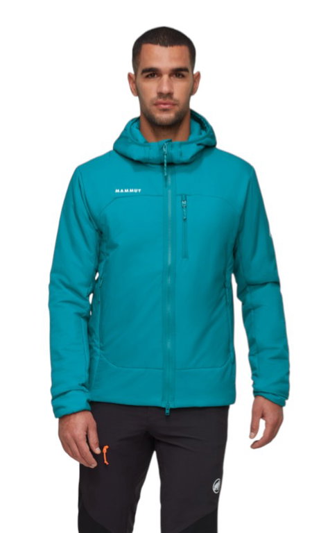 Mammut Wander Insulation Jacket Rime IN Hooded (lightweight, optimal thermal performance) teal blue men's