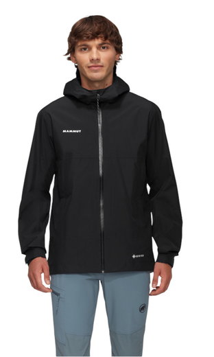 Mammut Hardshell-Wanderjacke Treeline HS Hooded (2-Lagen, wasserdicht, winddicht) schwarz Herren