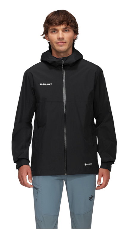 Mammut Hardshell-Wanderjacke Treeline HS Hooded (2-Lagen, wasserdicht, winddicht) schwarz Herren