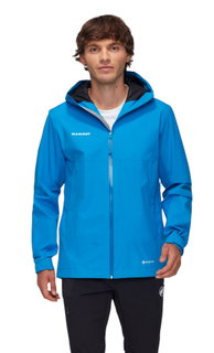Mammut Hardshell Hiking Jacket Treeline HS Hooded (2-layer, waterproof, windproof) blue men's