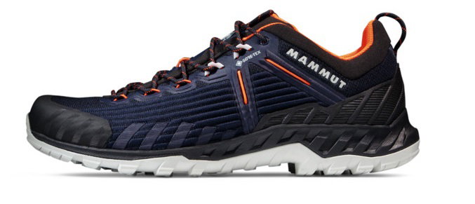 Mammut Wanderschuhe Alnasca Knit III Low GTX (Zustieg, atmungsaktiv, wasserdicht) marineblau Herren