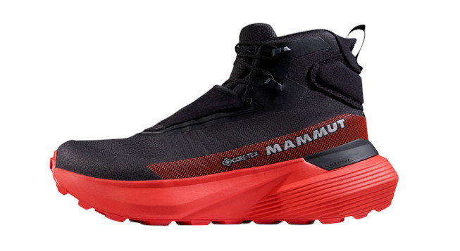 Mammut Wanderschuhe Aenergy Ultra Mid GTX (Fast Hiking, wasserdicht) schwarz/rot Herren