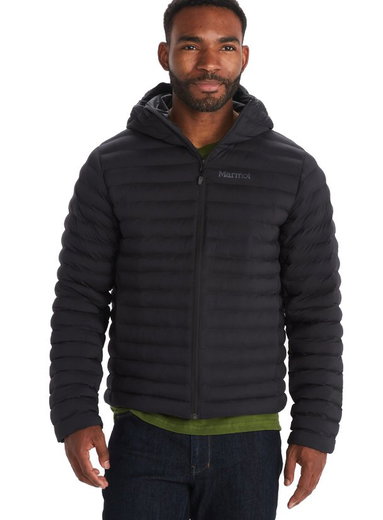 Marmot Isolations-Daunenjacke Echo Featherless Hoody (wasserabweisend) schwarz Herren