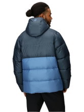 Marmot Winter-Daunenjacke Guides Down Hoody 2025 (wärmend dank Daunenfüllung) dunkelgrau/blau Herren