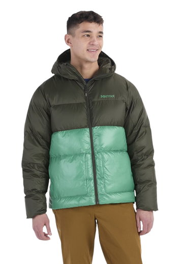 Marmot Winter-Daunenjacke Guides Down Hoody dunkelgrün/grün Herren