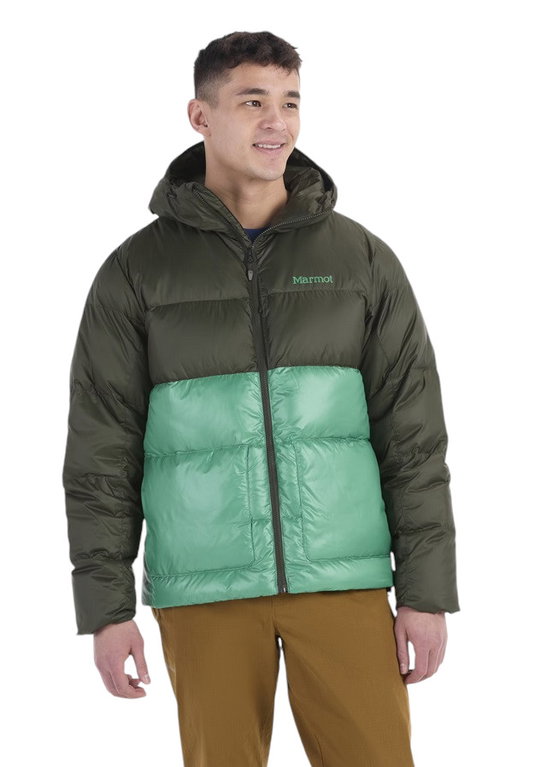 Marmot Winter Down Jacket Guides Down Hoody dark green/green men's