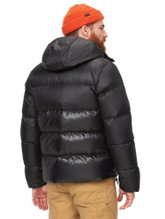 Marmot Winter-Daunenjacke Guides Down Hoody (angenehmer Tragekomfort) schwarz Herren