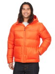 Marmot Winter-Daunenjacke Guides Down Hoody (angenehmer Tragekomfort) orange Herren