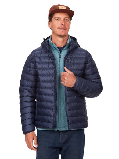 Marmot Winter-Daunenjacke Highlander Hoody navyblau Herren