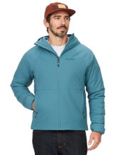 Marmot Isolationsjacke Novus Hoody (atmungsaktiv, wasserabweisend, PFC-frei) blau Herren