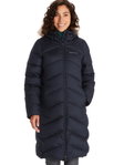Marmot Montreaux Winter Coat (Down filling, removable hood, water-repellent) navy blue ladies