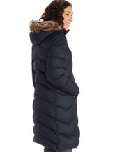 Marmot Wintermantel Montreaux Coat (Daunenfüllung, abnehmbare Kapuze, wasserabweisend) navyblau Damen