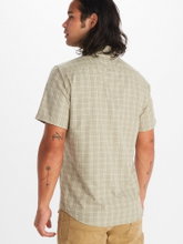 Marmot Travel/Hiking Shirt Aerobora (comfortable to wear) Short Sleeve vetiver grey Men