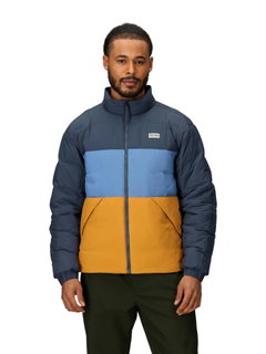 Marmot Winter Down Jacket Ares (warm thanks to down filling, lightweight fabric) blue/honey yellow men's