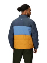 Marmot Winter Down Jacket Ares (warm thanks to down filling, lightweight fabric) blue/honey yellow men's