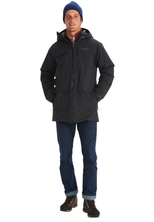Marmot Winterjacke Oslo Gore-Tex (wasserdicht, wärmend dank Daunenfüllung) schwarz Herren