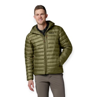 Marmot Winter Down Jacket Highlander Hoody Dark Green Men's
