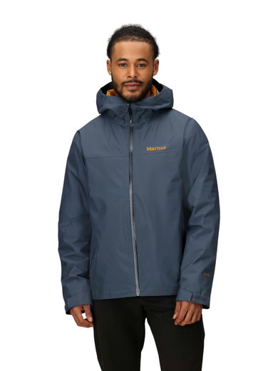 Marmot Wanderjacke-/Regenjacke Minimalist Pertex 3in1 (Hardschell, wasserdicht) graublau/gelb Herren