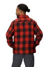Marmot Ridgefield Sherpa Flannel Shirt Jacket (Cotton, warm) red/black men's