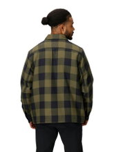 Marmot Ridgefield Sherpa Flannel Shirt Jacket (Cotton, warm) dark green/black men's