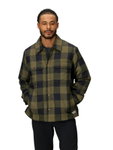 Marmot kurtka flanelowa Ridgefield Sherpa (bawełna, ciepła) ciemnozielona/czarna męska