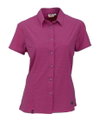 Maul Wanderbluse Kurzarm Agile 2XT Outdoor Karomuster pink Damen