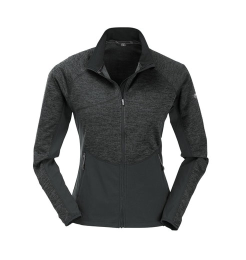 Maul Fleecejacke Montalin 3 XT-Hybrid (elastisch, atmungsaktiv, schnelltrocknend) schwarz Damen