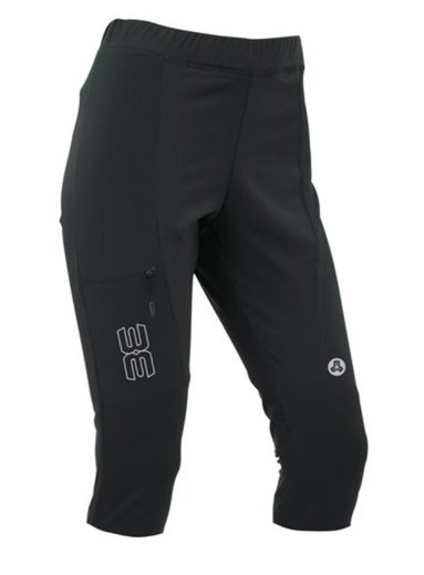 Maul Wanderhose 3/4 Capri Simssee Hybrid (elastisch, atmungsaktiv, schnelltrocknend) schwarz Damen