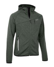 Maul Fleece Jacket Palinkopf with Hood (quick-drying, breathable, elastic) khaki/green Men