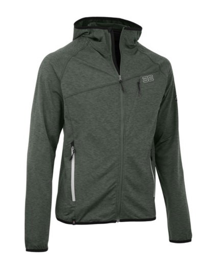 Maul Fleecejacke Palinkopf mit Kapuze (schnelltrocknend, atmungsaktiv, elastisch) khaki/grün Herren