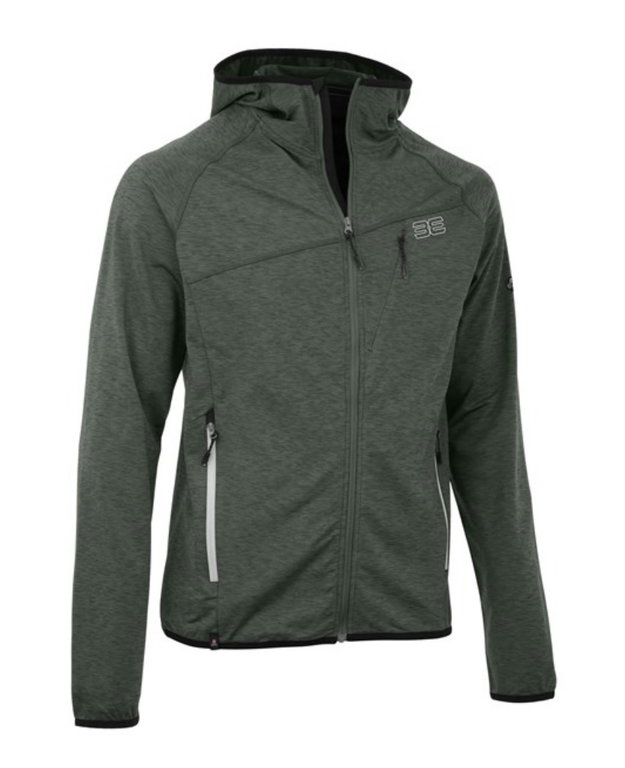 Maul Fleecejacke Palinkopf mit Kapuze (schnelltrocknend, atmungsaktiv, elastisch) khaki/grün Herren