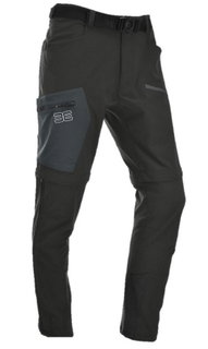 Maul Wander-Trekkinghose Eiger Ultra T-Zipp-Off (lange Hose und Bermudas in einem) schwarz/grau Herren