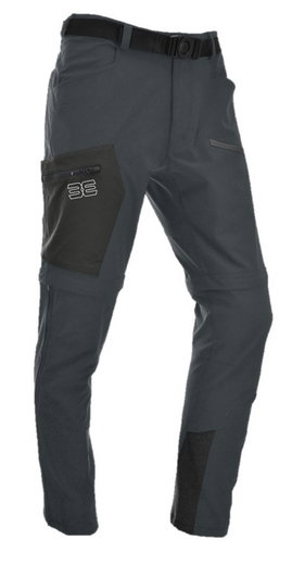 Maul Hiking-Trekking Pants Eiger Ultra T-Zipp-Off (long pants and Bermudas in one) dark grey Men
