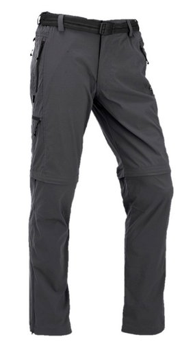Maul Wander-Trekkinghose Ontario XT 2in1 T-Zipp-Off (lange Hose und Bermudas in einem) dunkelgrau Herren