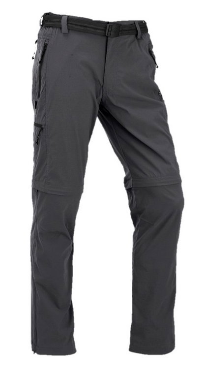 Maul Wander-Trekkinghose Ontario XT 2in1 T-Zipp-Off (lange Hose und Bermudas in einem) dunkelgrau Herren
