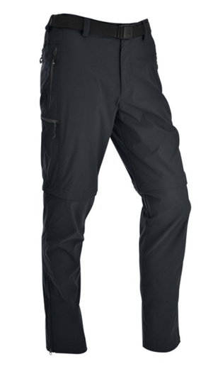 Maul Wander-Trekkinghose Ontario XT 2in1 T-Zipp-Off (lange Hose und Bermudas in einem) schwarz Herren