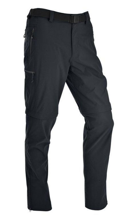 Maul Wander-Trekkinghose Ontario XT 2in1 T-Zipp-Off (lange Hose und Bermudas in einem) schwarz Herren