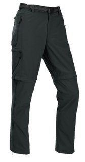 Maul Wander-Trekkinghose Quebec XT T-Zipp-Off (lange Hose und Bermudas in einem) schwarz Herren
