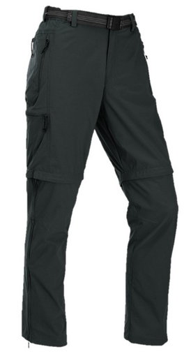 Maul Wander-Trekkinghose Quebec XT T-Zipp-Off (lange Hose und Bermudas in einem) schwarz Herren