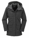 Maul Winter-Funktionsparka Tyra Megatex mit Kapuze (wasserdicht, winddicht, atmungsaktiv) dunkelgrau Damen